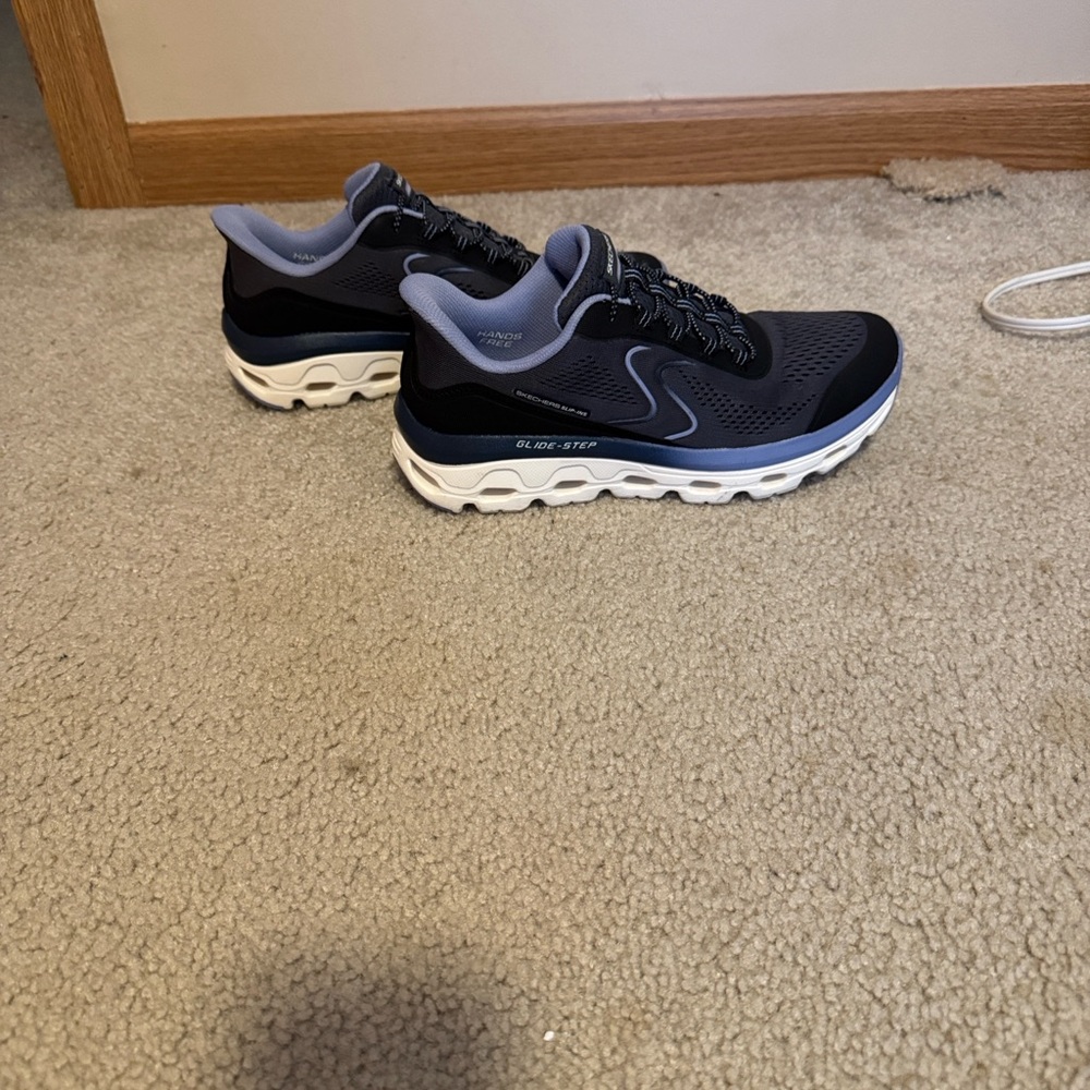 Skechers Slip Ins Women’s Indigo, Black and Gray Athletic Shoes